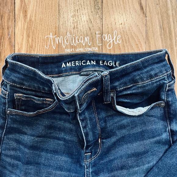 American Eagle Outfitters Denim - American Eagle Next Level Stretch flair jeans | size 00 | dark denim | NWT